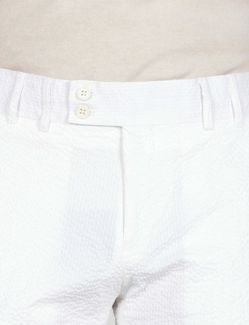 Bermuda in cotone goffrato luigi fusaro
