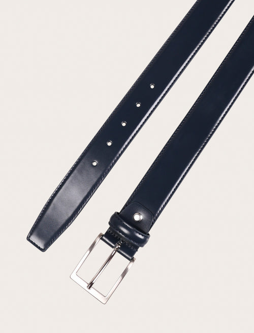 Cintura in vera pelle tinta unita