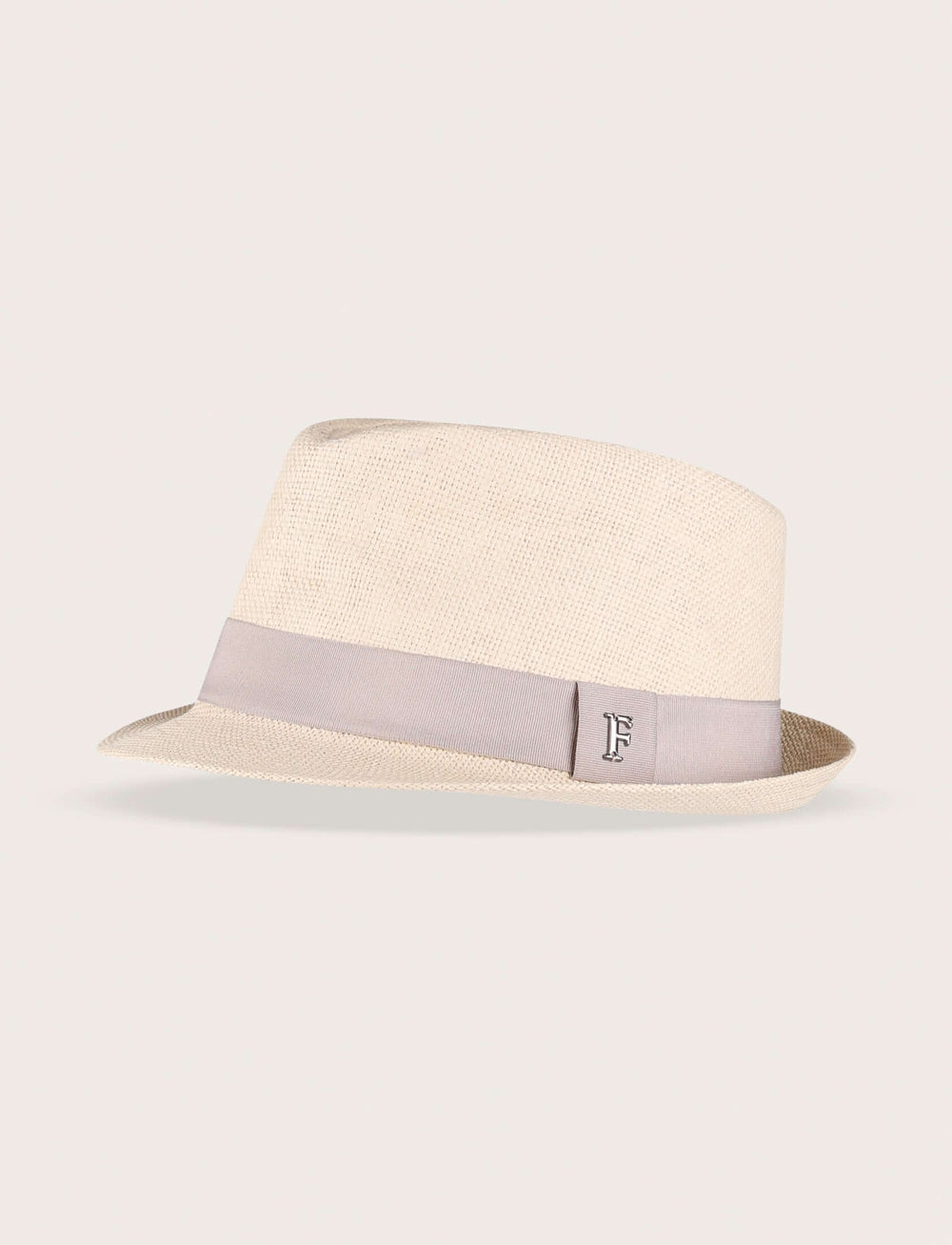 Cappello fedora in paglia con nastro a contrasto