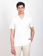 Polo in cotone tinta unita