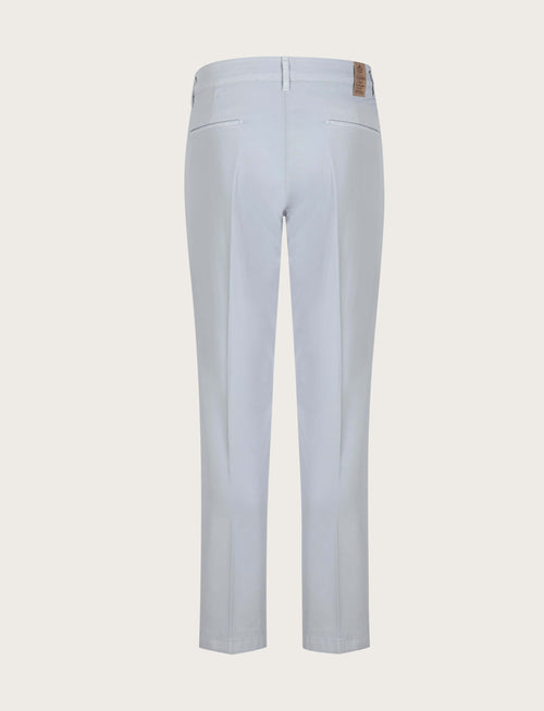 Pantaloni con pinces in cotone elasticizzato luigi fusaro