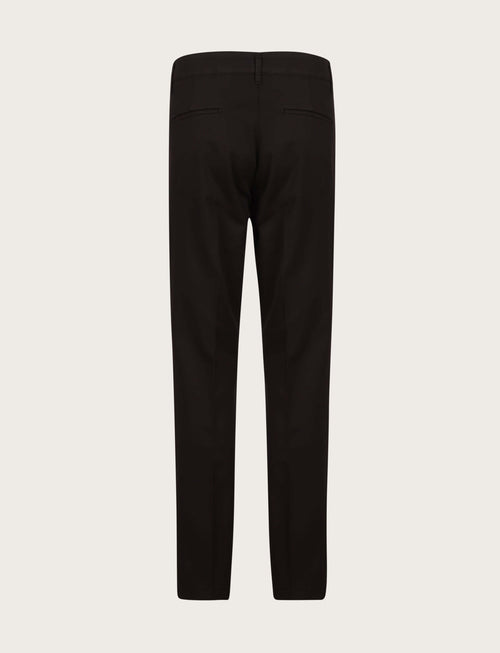 Pantaloni con pinces in cotone elasticizzato luigi fusaro