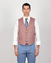 Gilet principe di galles corallo