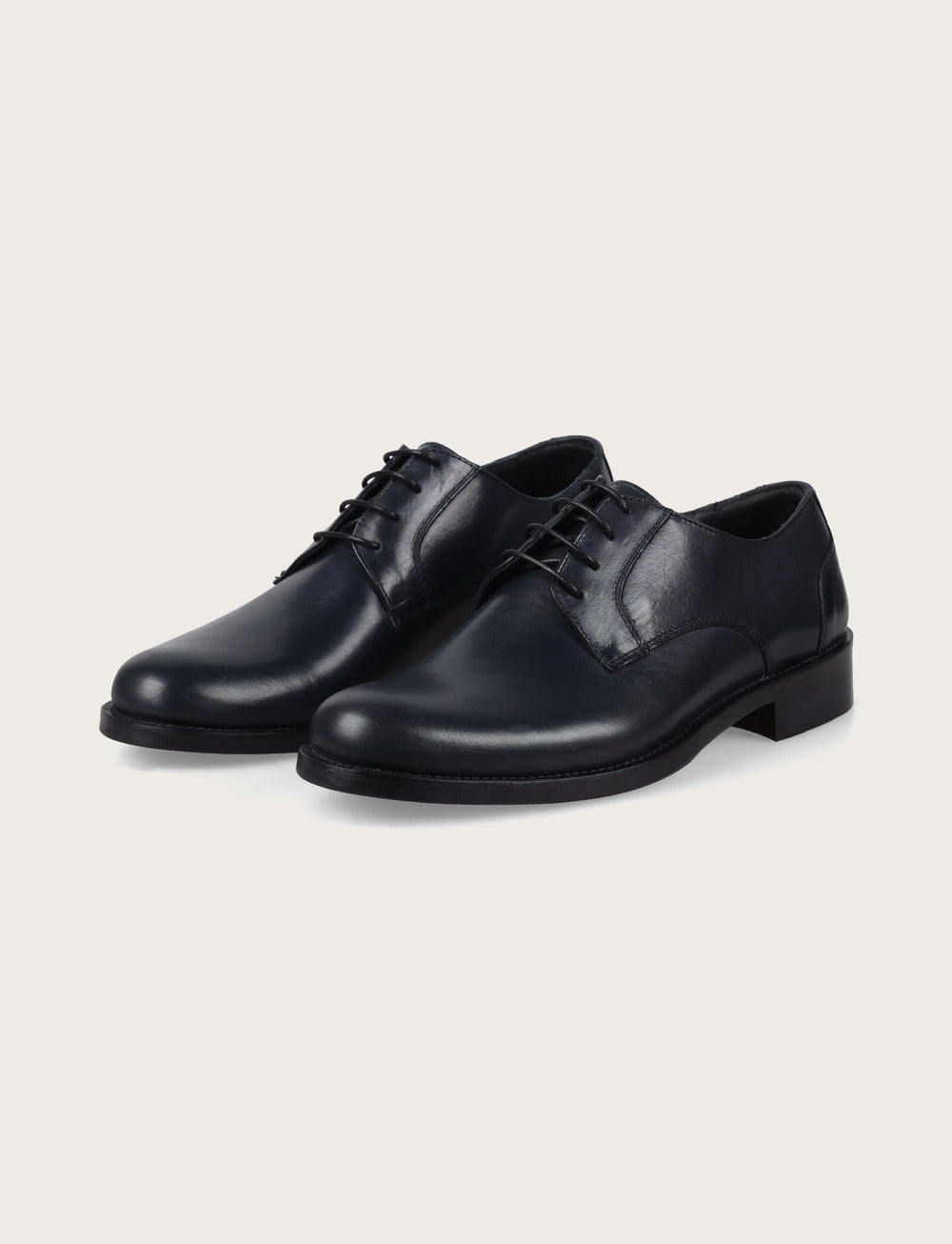 Scarpe derby in pelle liscia con lacci
