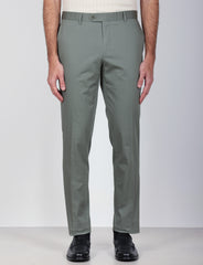 Pantaloni tinta unita in cotone stretch