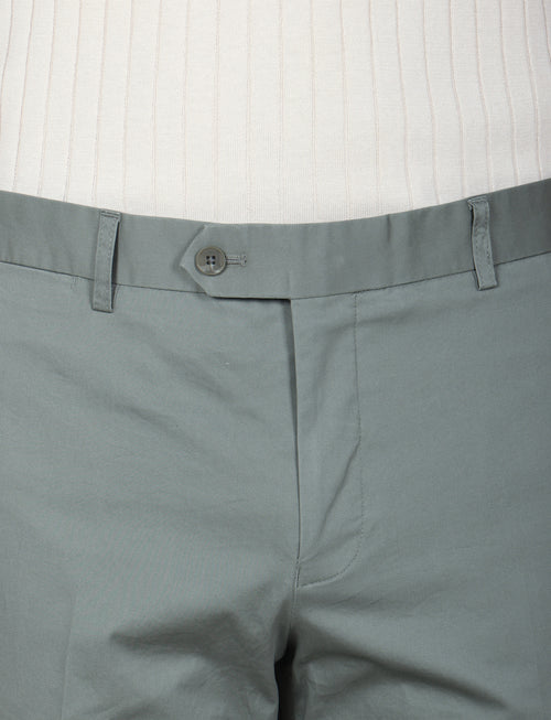 Pantaloni tinta unita in cotone stretch