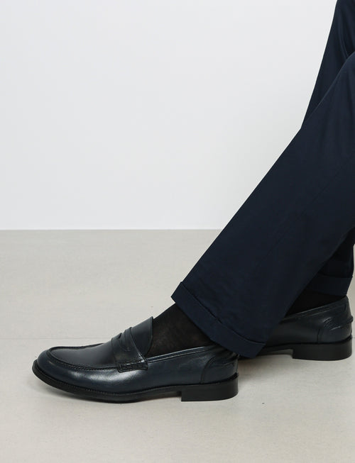 Pantaloni tinta unita in cotone stretch