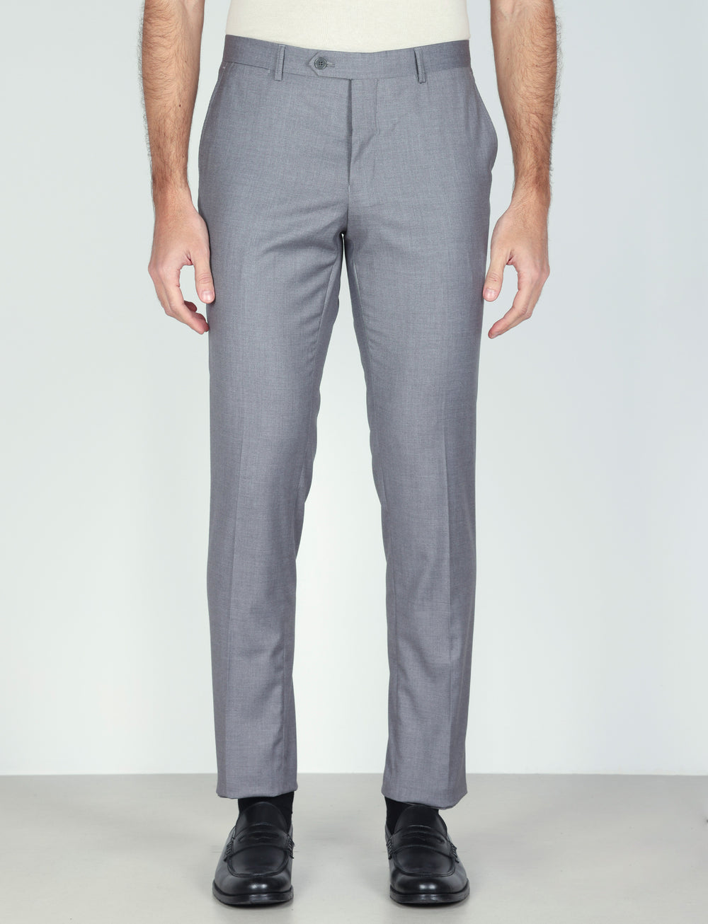 Pantaloni classici tinta unita