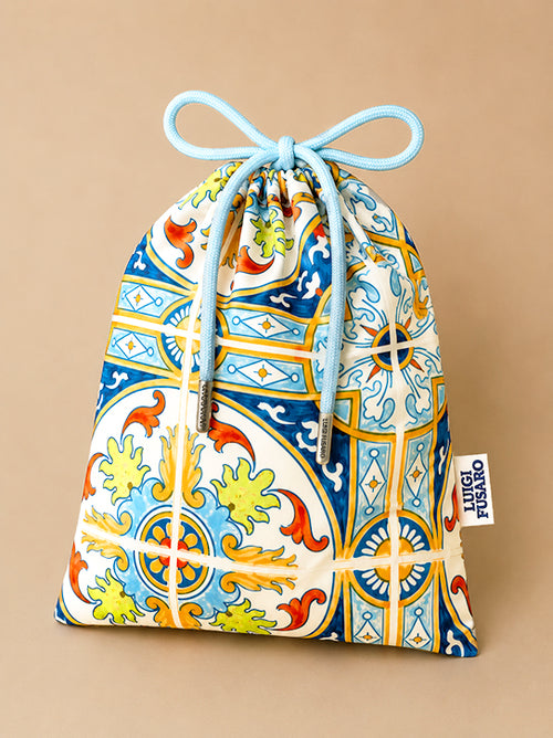 Costume da bagno fantasia maiolica mediterranea_Luigi Fusaro