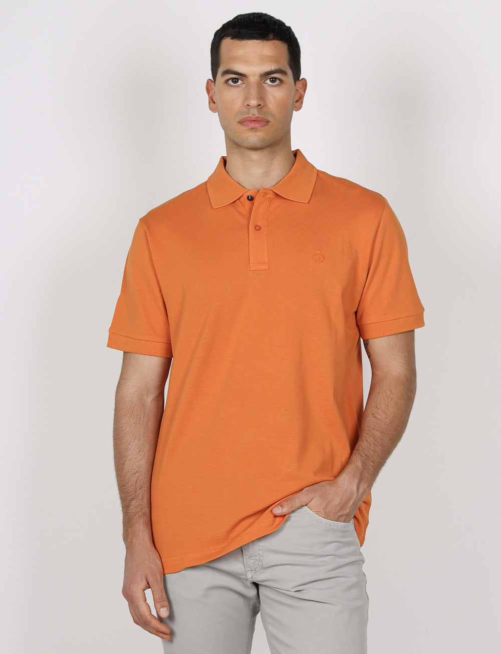 Polo in cotone tinta unita