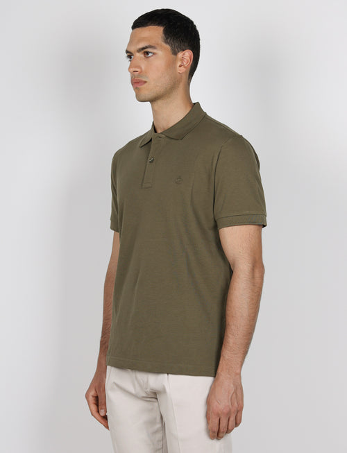 Polo in cotone tinta unita |Colore:Verde