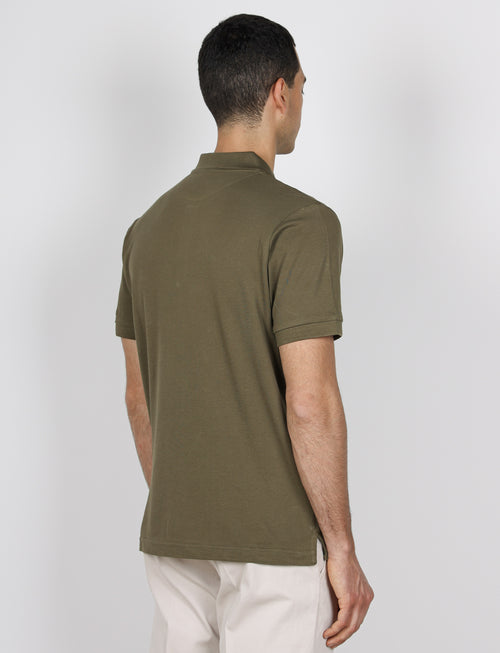 Polo in cotone tinta unita |Colore:Verde