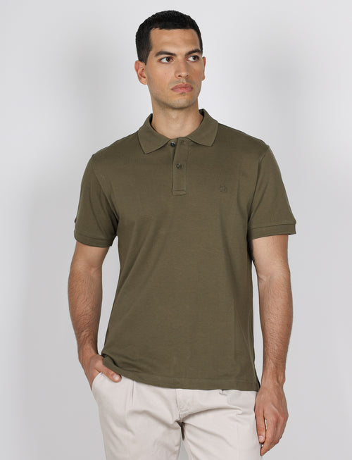 Polo in cotone tinta unita |Colore:Verde