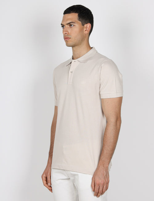 Polo in cotone tinta unita |Colore:Beige