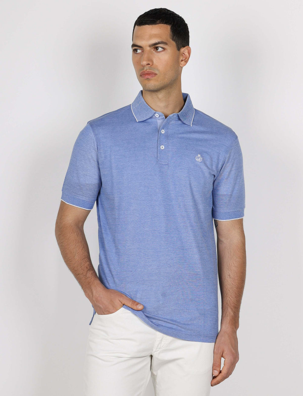 Polo in cotone nido d'ape