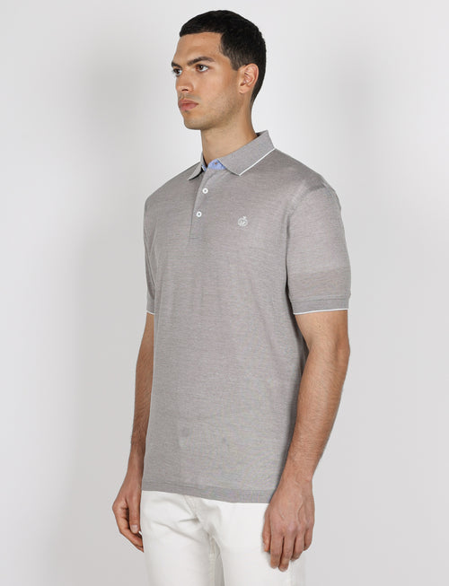 Polo in cotone nido d'ape |Colore:Beige