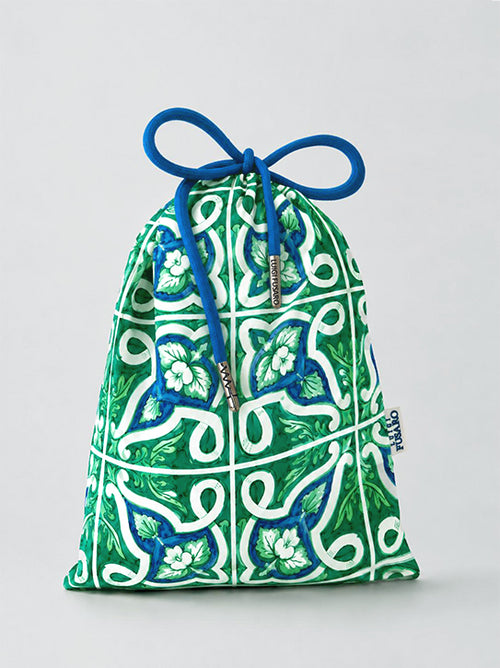 Costume da bagno fantasia maiolica verde e royal |Colore:Royal