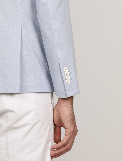Giacca tinta unita in cotone stretch Drop 7_Luigi Fusaro