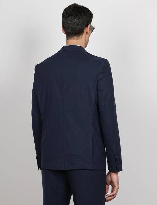 Giacca tinta unita in cotone stretch Drop 7_Luigi Fusaro