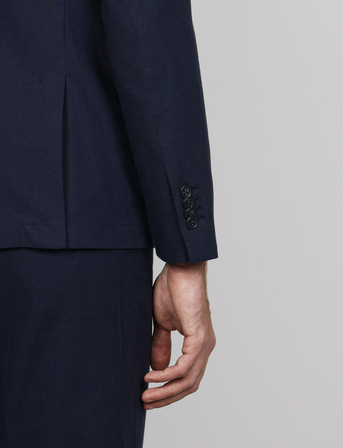 Giacca tinta unita in cotone stretch Drop 7_Luigi Fusaro
