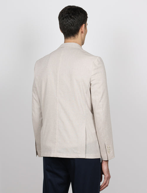 Giacca tinta unita in cotone stretch Drop 7_Luigi Fusaro