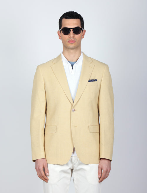 Giacca in tessuto dobby |Colore:Giallo