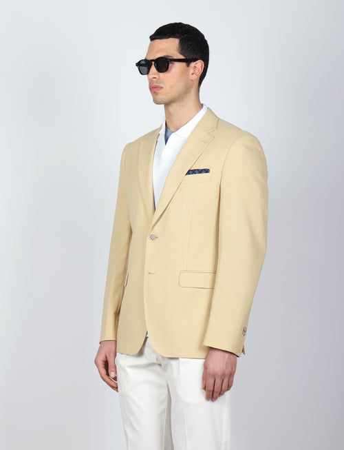 Giacca in tessuto dobby |Colore:Giallo