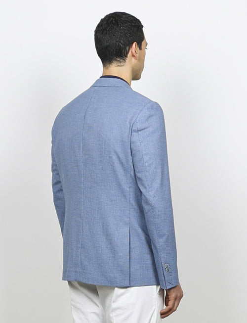 Giacca in tessuto dobby |Colore:Avio