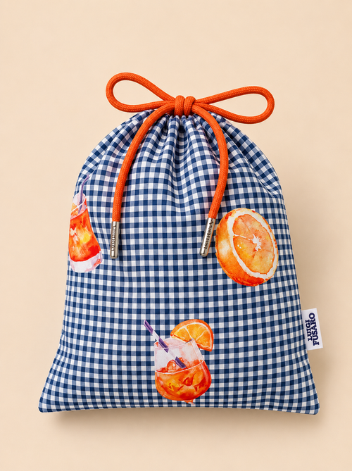 Costume da bagno fantasia spritz e agrumi |Colore:Denim