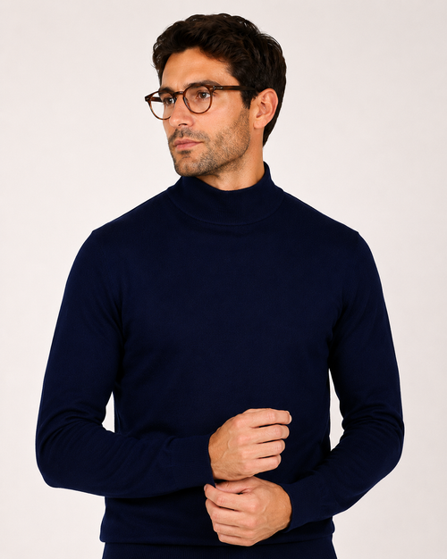 Lupetto in lana merinos|Colore:Blu