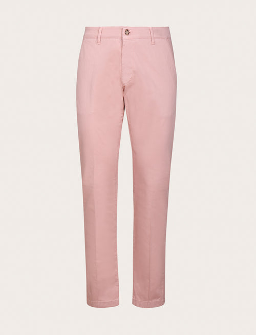 Pantaloni chino in cotone elasticizzato |Colore:Rosa