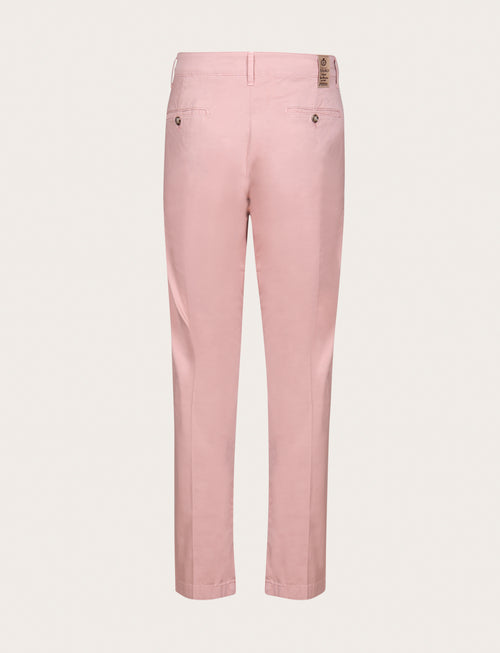 Pantaloni chino in cotone elasticizzato |Colore:Rosa