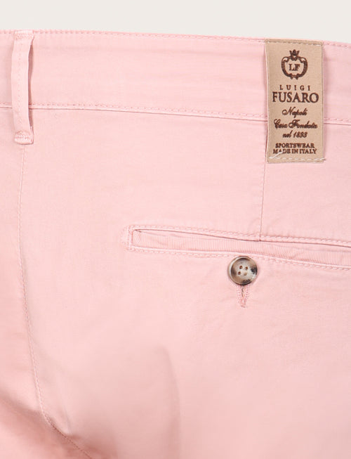 Pantaloni chino in cotone elasticizzato |Colore:Rosa
