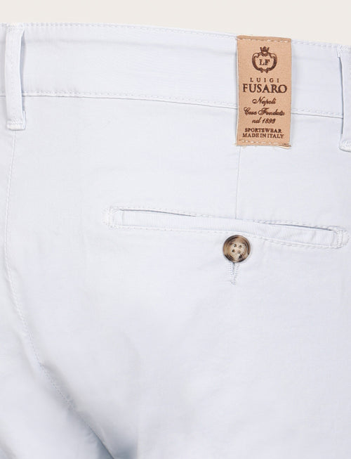 Pantaloni chino in cotone elasticizzato |Colore:Polvere