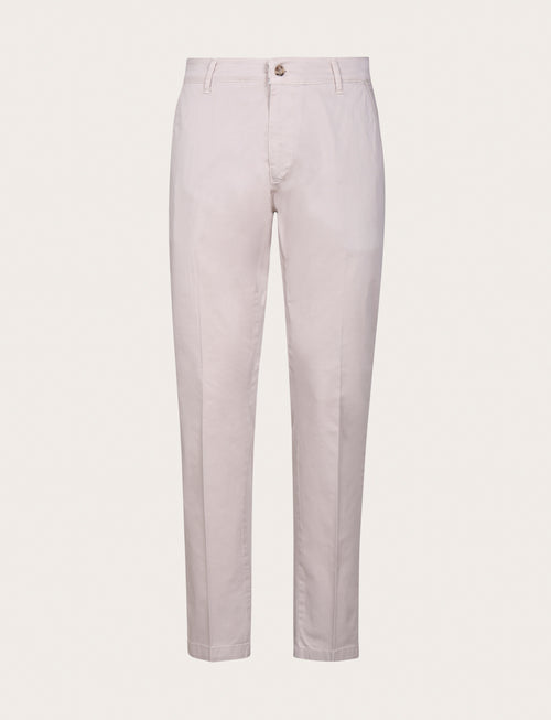Pantaloni chino in cotone elasticizzato |Colore:Beige