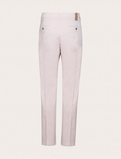 Pantaloni chino in cotone elasticizzato |Colore:Beige