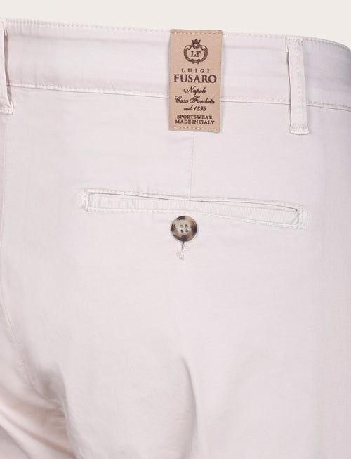 Pantaloni chino in cotone elasticizzato |Colore:Beige