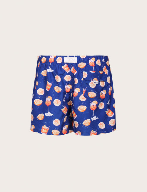 Costume da bagno cocktail e agrumi |Colore:Blu