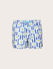 Costume da bagno fantasia floreale a righe