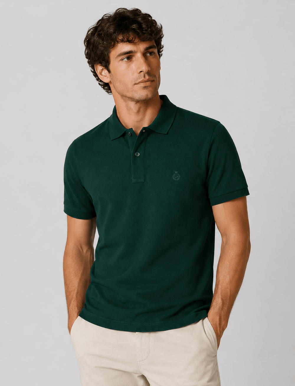 Polo in cotone tinta unita