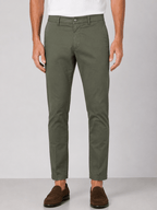 Pantaloni chino in cotone elasticizzato |Colore:Salvia