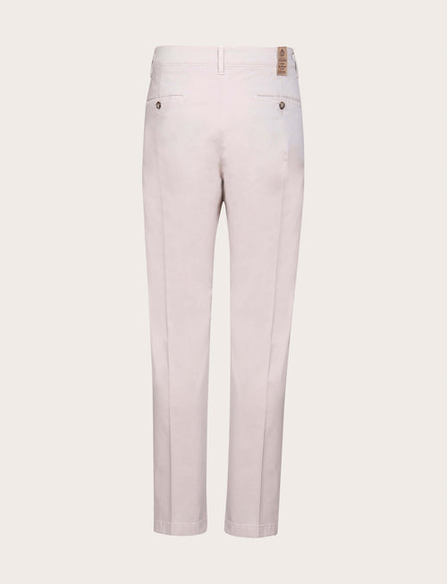 Pantaloni chino in cotone elasticizzato |Colore:Ecrù