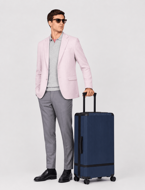 Trolley medio 67 cm 4 ruote |Colore:Blu