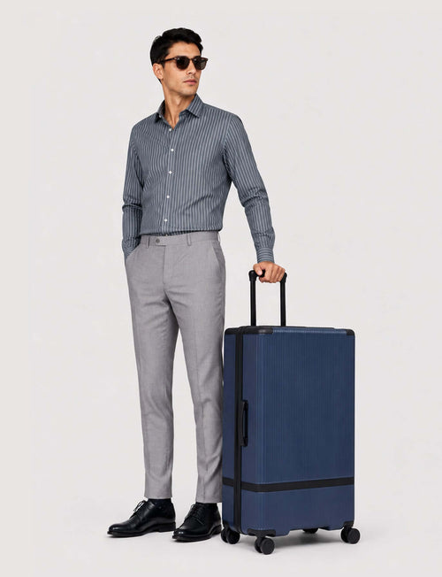 Trolley grande  77 cm 4 ruote |Colore:Blu