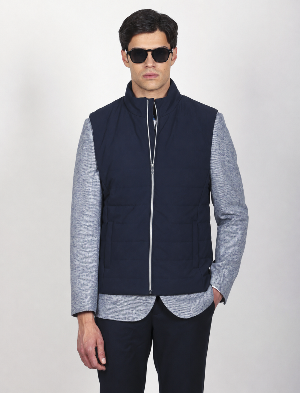 Gilet trapuntato tecnico