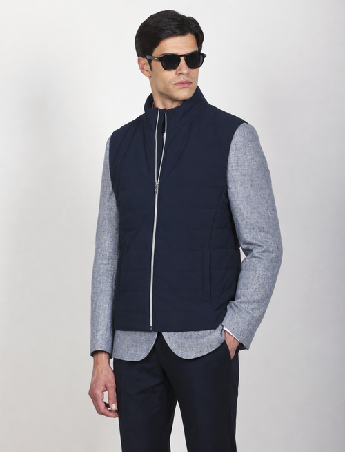 Gilet trapuntato tecnico |Colore:Blu