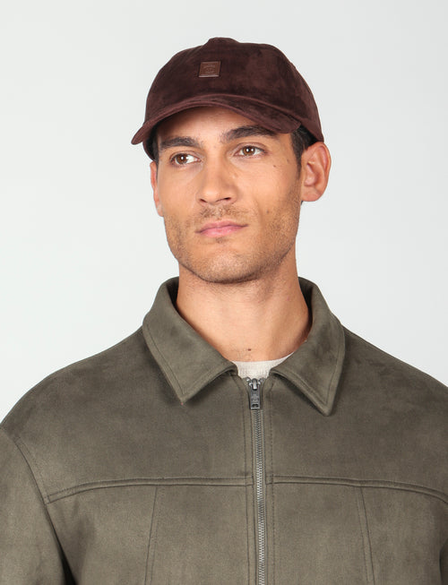 Giubbotto in alcantara |Colore:Verde militare