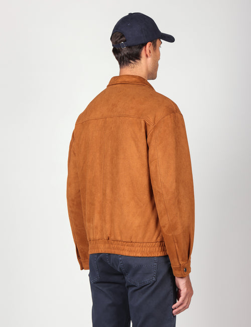 Giubbotto in alcantara |Colore:Beige