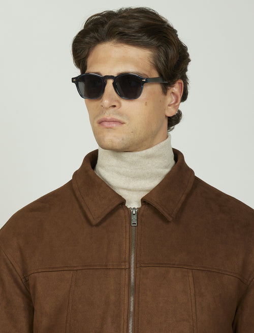 Giubbotto in alcantara |Colore:Moro