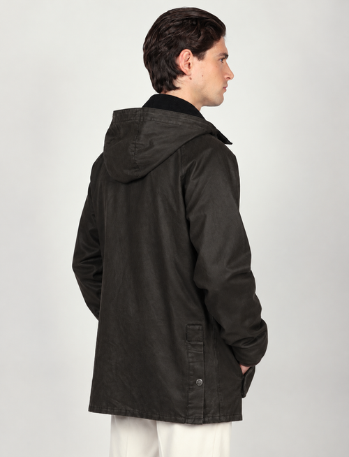 Giaccone tecnico con cappuccio |Colore:Moro
